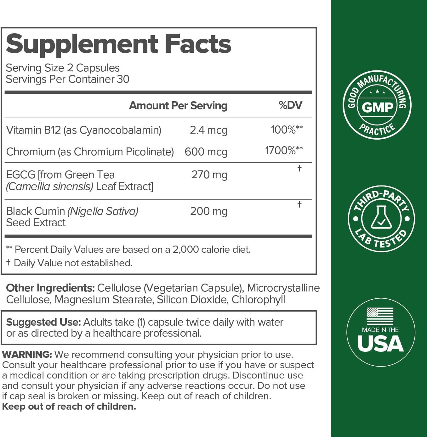 AstridOrganics Metabolism Boosting Capsules