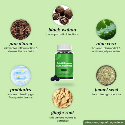 AstridOrganics para cleanse gummies