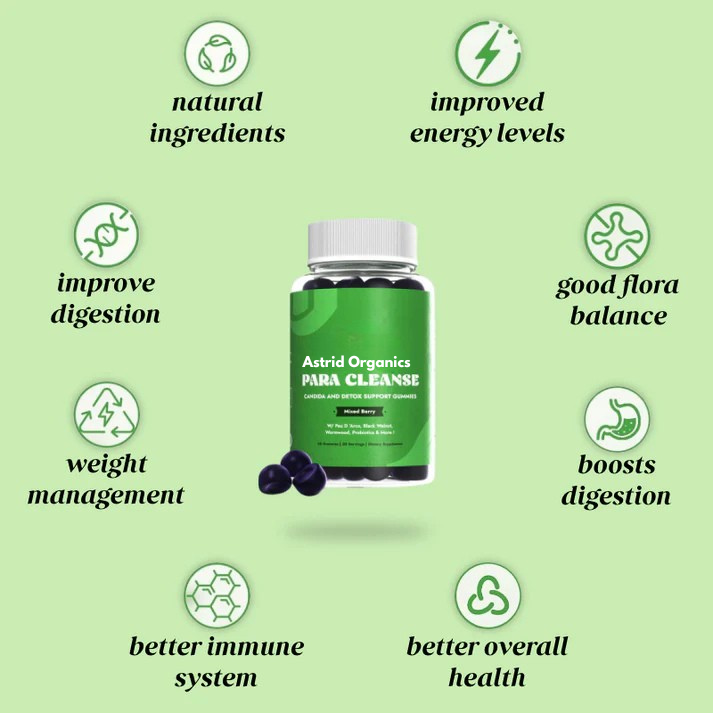 AstridOrganics para cleanse gummies