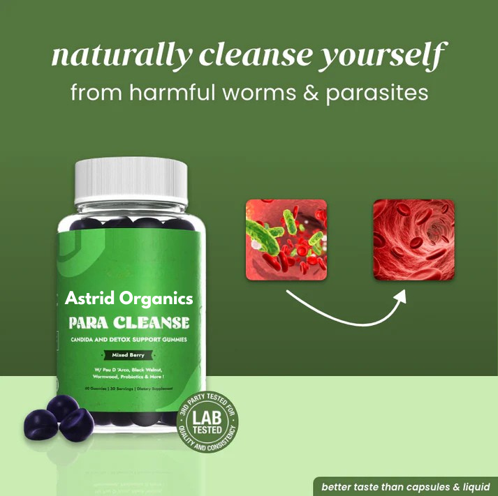 AstridOrganics para cleanse gummies